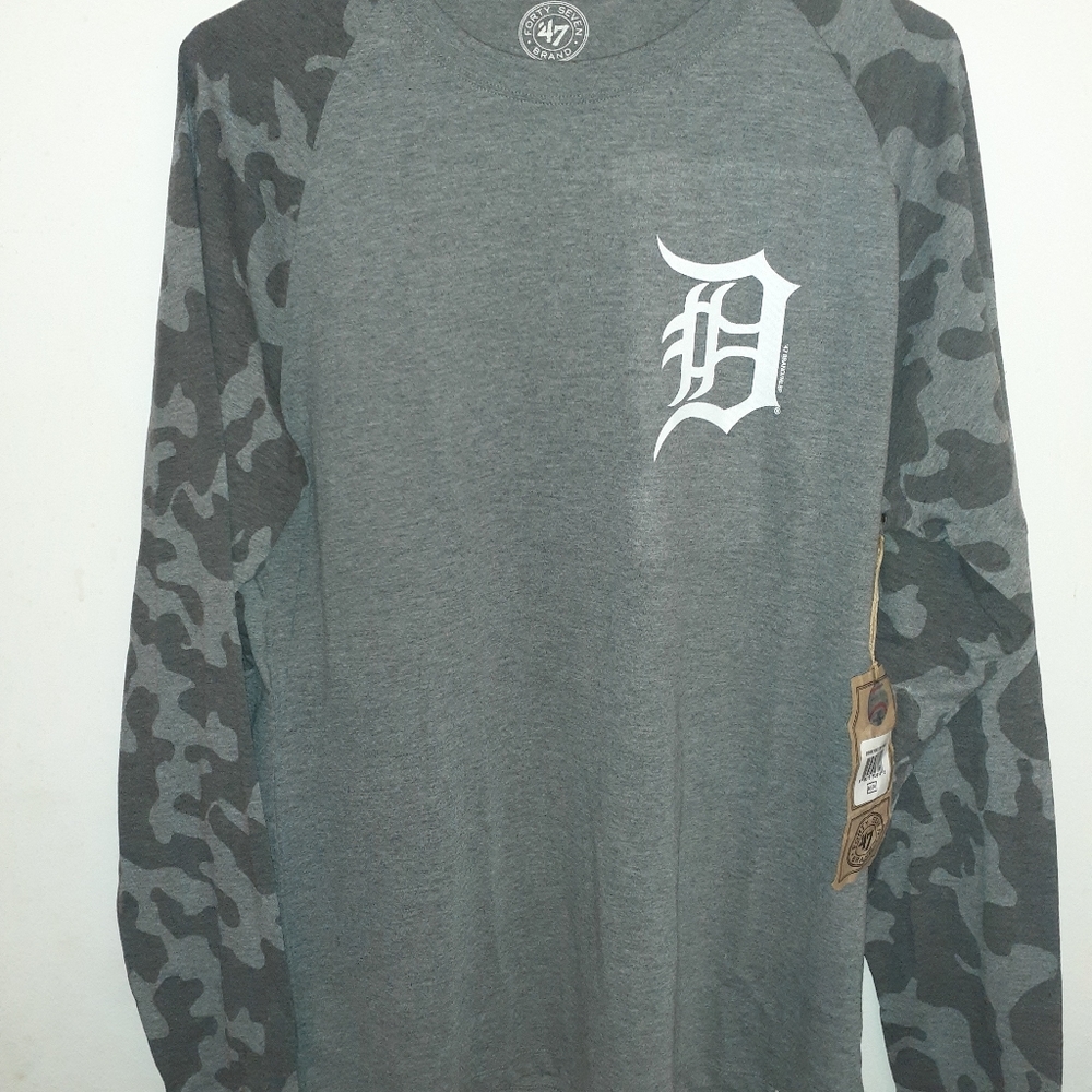 47 Brand Mens Detroit Tigers Shirt NWT Medium